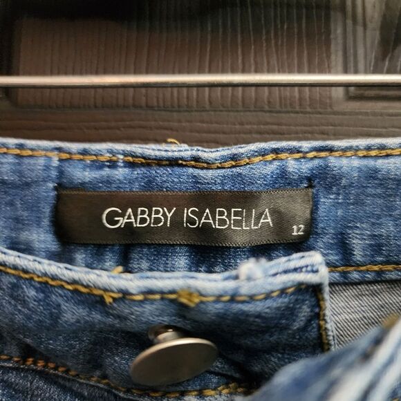 Gabby Isabella Sz. 12 Crop Flare Jean - Picture 5 of 15